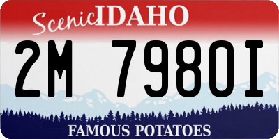 ID license plate 2M7980I
