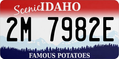 ID license plate 2M7982E