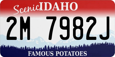 ID license plate 2M7982J