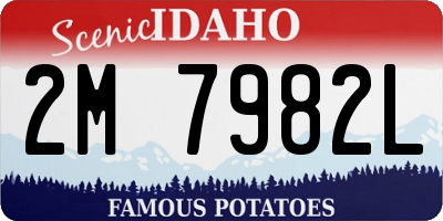 ID license plate 2M7982L