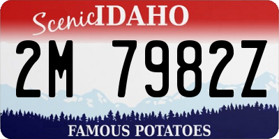 ID license plate 2M7982Z
