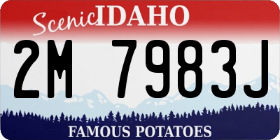ID license plate 2M7983J