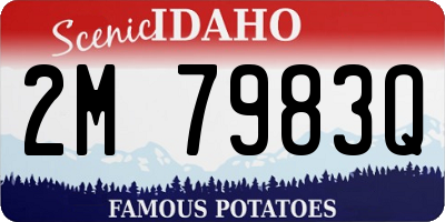 ID license plate 2M7983Q