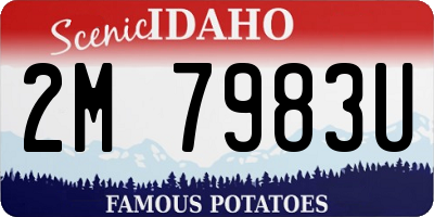 ID license plate 2M7983U