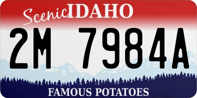 ID license plate 2M7984A