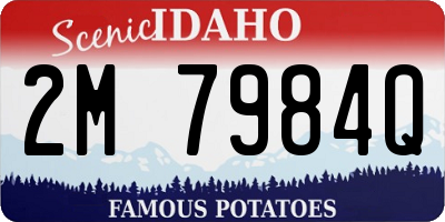 ID license plate 2M7984Q