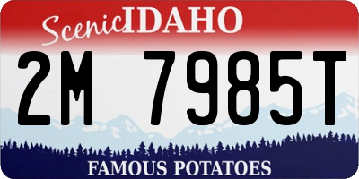 ID license plate 2M7985T