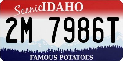 ID license plate 2M7986T