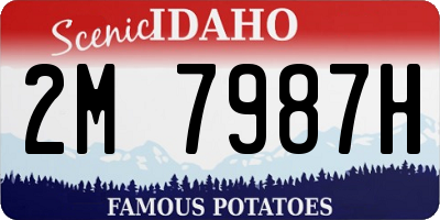 ID license plate 2M7987H
