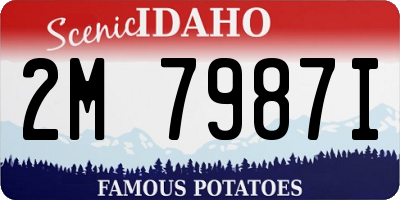 ID license plate 2M7987I