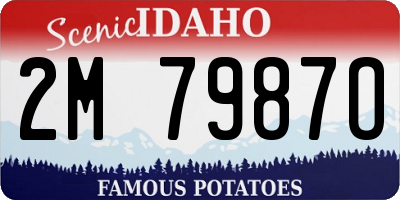 ID license plate 2M7987O