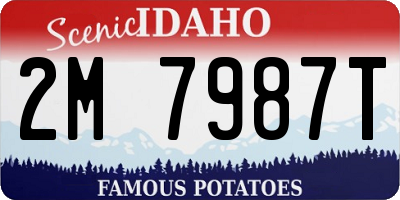 ID license plate 2M7987T