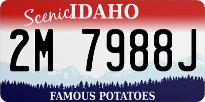 ID license plate 2M7988J