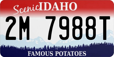 ID license plate 2M7988T