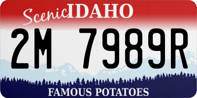ID license plate 2M7989R