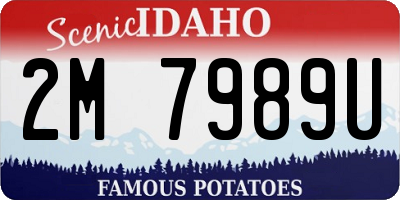 ID license plate 2M7989U
