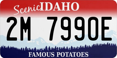 ID license plate 2M7990E
