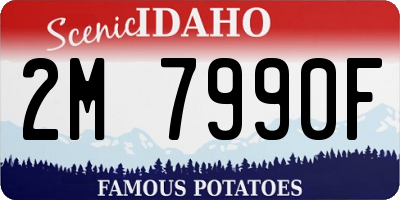 ID license plate 2M7990F