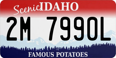 ID license plate 2M7990L