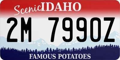 ID license plate 2M7990Z