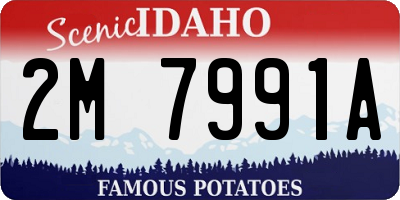 ID license plate 2M7991A