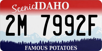 ID license plate 2M7992F