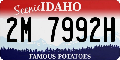 ID license plate 2M7992H