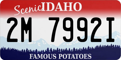 ID license plate 2M7992I
