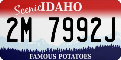 ID license plate 2M7992J