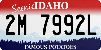 ID license plate 2M7992L
