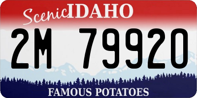ID license plate 2M7992O