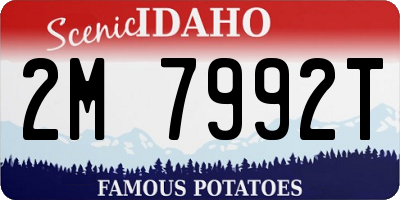 ID license plate 2M7992T