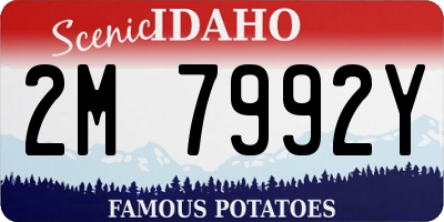 ID license plate 2M7992Y