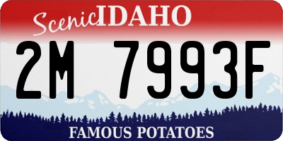 ID license plate 2M7993F