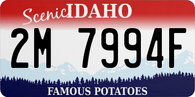 ID license plate 2M7994F