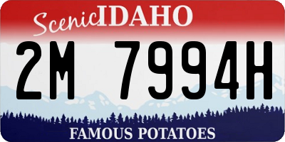 ID license plate 2M7994H