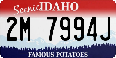 ID license plate 2M7994J