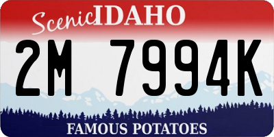 ID license plate 2M7994K