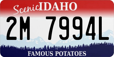 ID license plate 2M7994L