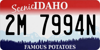 ID license plate 2M7994N