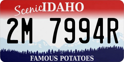 ID license plate 2M7994R