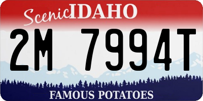 ID license plate 2M7994T