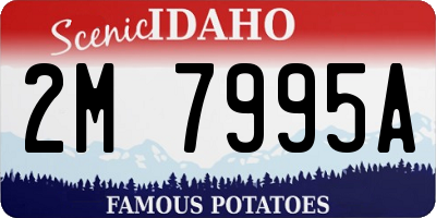 ID license plate 2M7995A