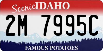 ID license plate 2M7995C
