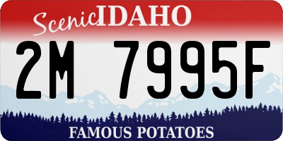 ID license plate 2M7995F