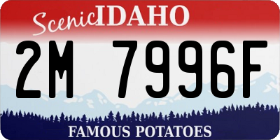 ID license plate 2M7996F