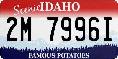 ID license plate 2M7996I