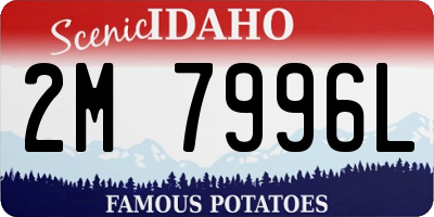 ID license plate 2M7996L
