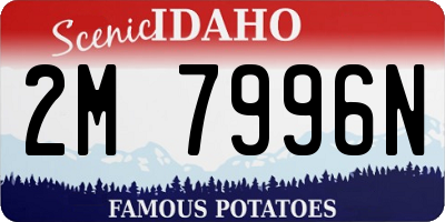 ID license plate 2M7996N