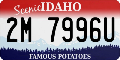 ID license plate 2M7996U